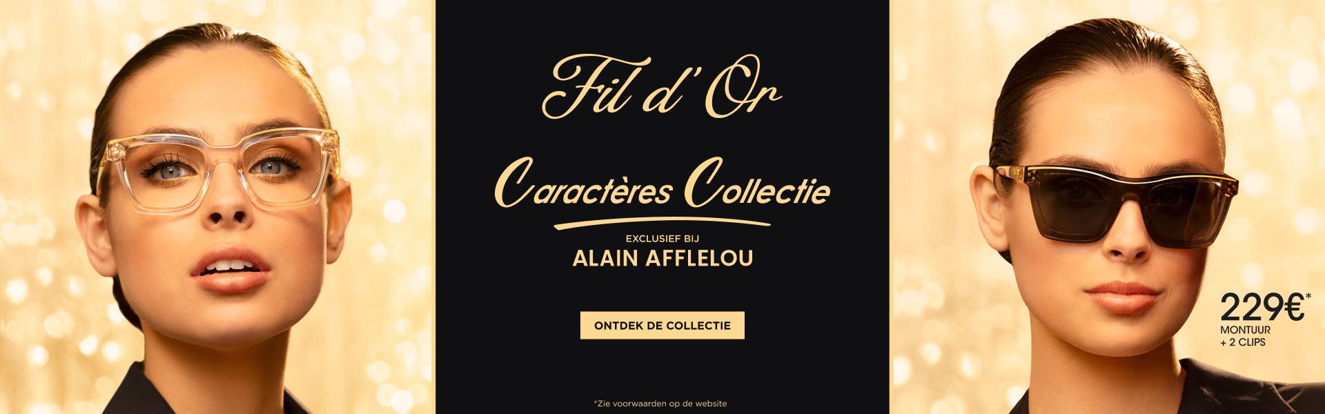 Fil D'Or Collectie Caractères exclusief bij ALAIN AFFLELOU, Ontdek de collectie 